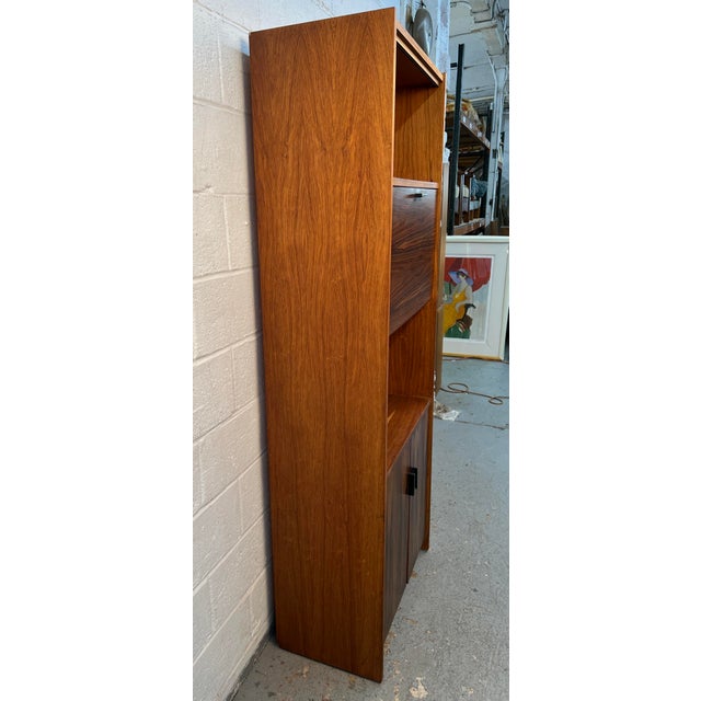 Vintage Danish Mid-Century Modern Rosewood Bar Cabinet For Sale - Image 4 of 16