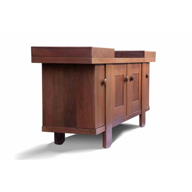 Brown Walnut Cupboard by Silvio Coppola for Bernini, Italy, 1960s For Sale - Image 8 of 11