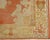 Antique Oushak Carpet, Oriental Rug, Handmade Rug Saffron, Light Blue and Coral For Sale - Image 10 of 18