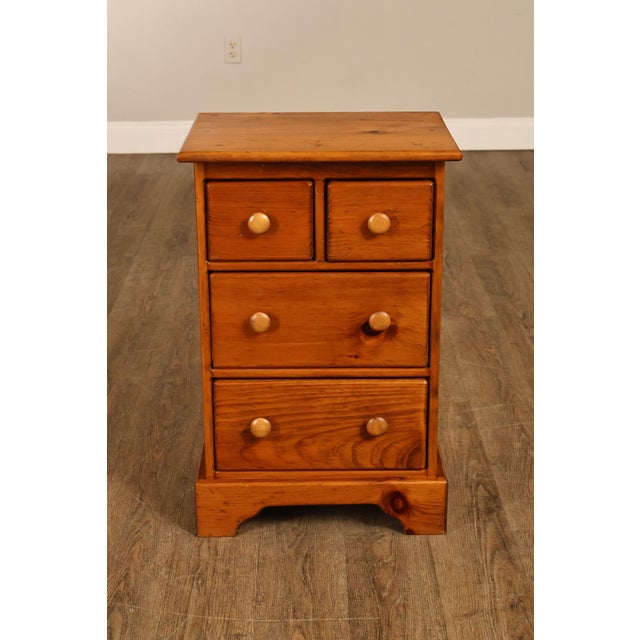 Rustic Pine Four-Drawer Nightstand For Sale - Image 14 of 18