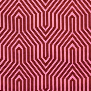 SAMPLE - Schumacher Vanderbilt Velvet Fabric In Fuchsia For Sale
