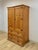 Mexican Vintage Armoire Knotty Pine Mexican Iron Hardware Coat Rack Three Drawer For Sale - Image 3 of 18