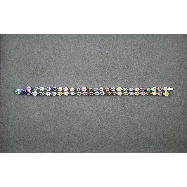 59.92 Ct Natural Ceylon No Heat Sapphire Necklace For Sale - Image 9 of 10
