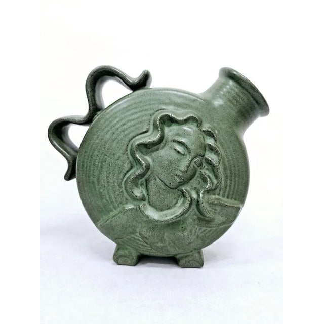 Ceramic Art Nouveau Ceramic Decorative Jug from Michael Andersen & Son, 1890s For Sale - Image 7 of 7
