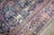 Antique Worn Navy Yazd Rug no. j5349 For Sale - Image 4 of 16