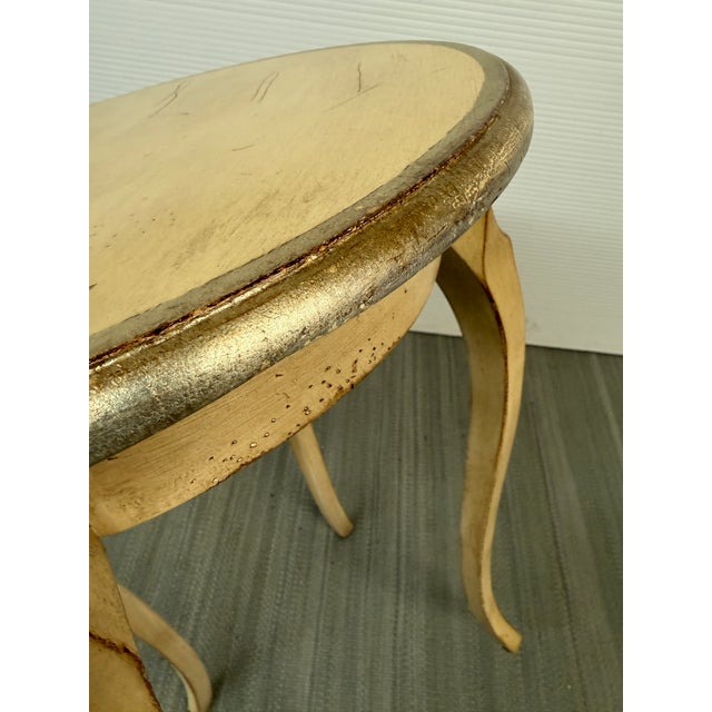 2010s Antique Florentine Style Round Accent Table For Sale - Image 5 of 12