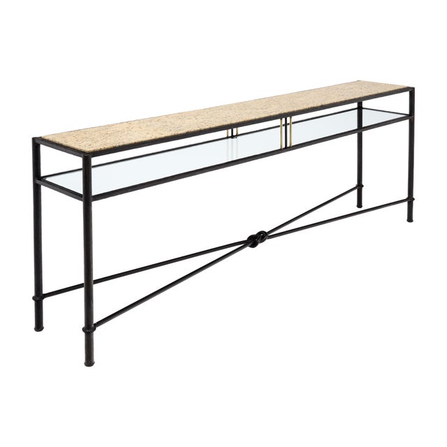 Mid-Century Modern Giacometti Style, Italian Modernist Console Table, Circa 1970 For Sale - Image 3 of 9