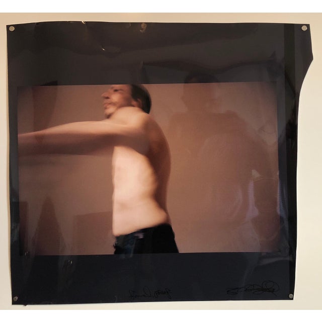 Skip Arnold, Large Vintage Color Photograph Male Dancing Figure Muse(X) Photo Print Signed, 1996-1999 For Sale In Miami - Image 6 of 6