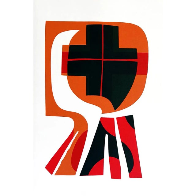 1978 Ronald King Screen Print in Colors, Hoost-06 For Sale