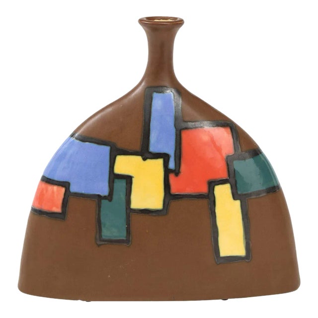 1970's Mid-Century Modern Large Pottery Vase For Sale