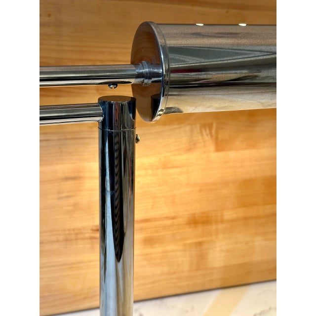 Mid-Century Modern Walter Von Nessen Swing-Arm Desk Lamp (Model 62, Signed Bronx Ny). For Sale - Image 9 of 10