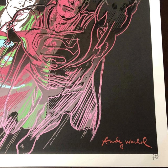 1990s After Andy Warhol "Superman" Lithograph For Sale - Image 4 of 11