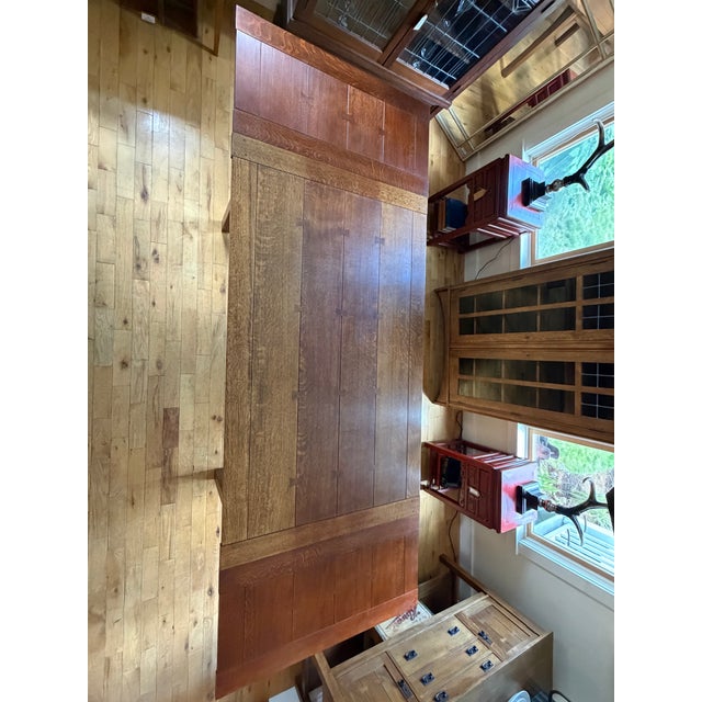 Stickley Mission Oak Arts & Crafts Extension Dining Table For Sale - Image 11 of 12