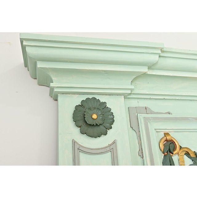 Massive French 19th Century Trumeau with new Mirror Plate For Sale - Image 10 of 11