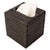 2020s Artifacts Rattan Column Tissue Box Cover in Tudor Black For Sale - Image 5 of 7