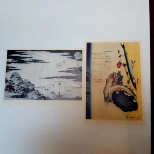 Vintage Japanese Landscape Scene Prints - a Pair For Sale - Image 4 of 5