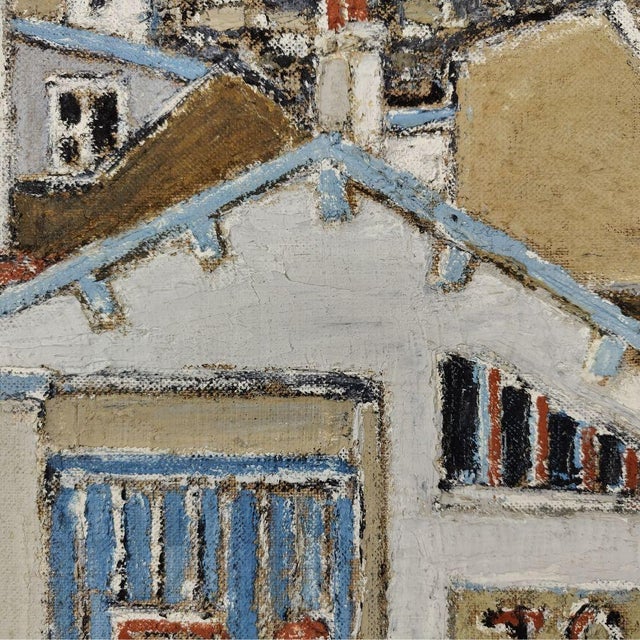 Orfeo Tamburi, City Landscapes, Paris, 1970, Watercolor & Oil Painting, Set of 2 For Sale - Image 6 of 18
