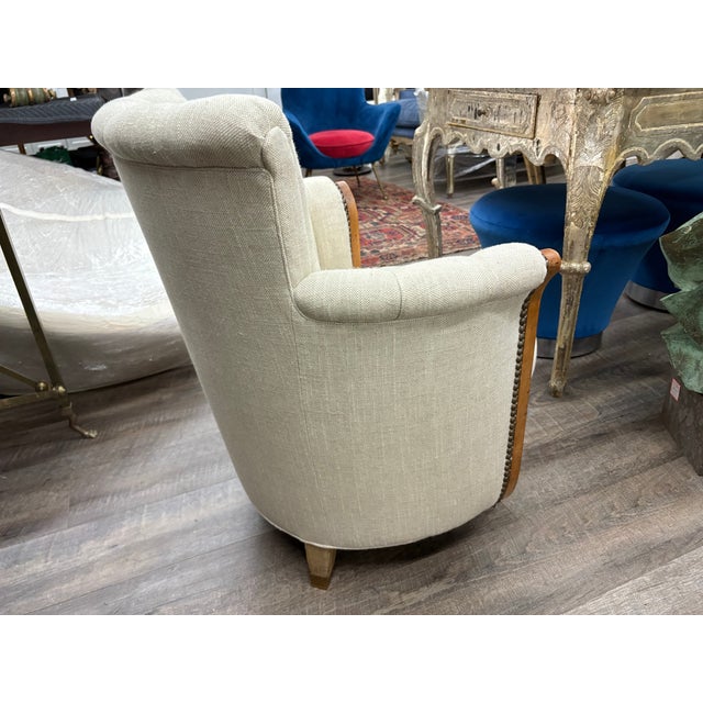 1930s Pair of French Art Deco Bergeres For Sale - Image 9 of 14