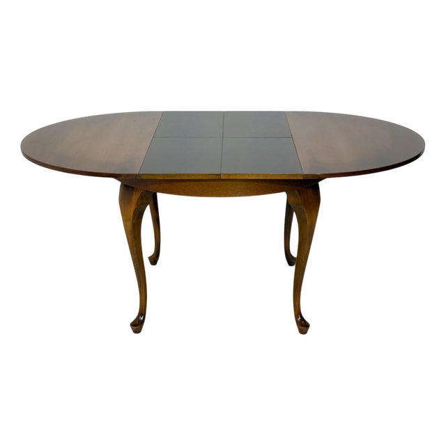 Chippendale Round Extendable Wooden Dining Table For Sale
