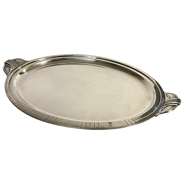 Art Deco Tay in Silver-Plated Metal, France, 1940s For Sale - Image 15 of 15