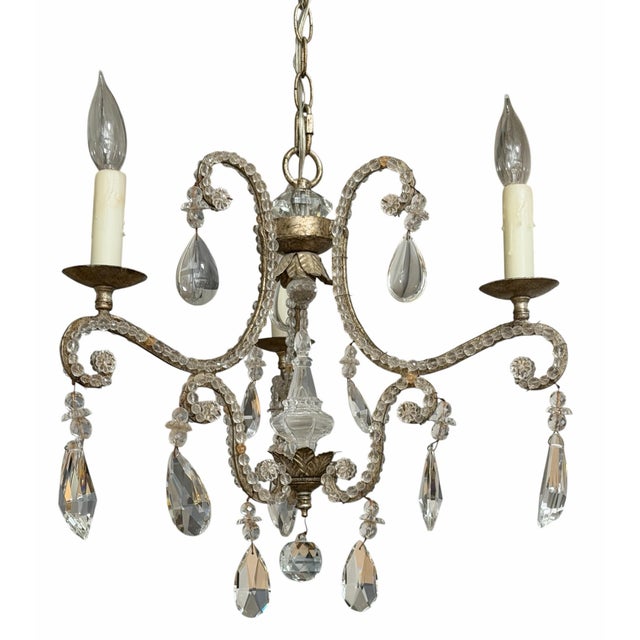 2000 - 2009 Dennis and Leen Formations Powder Room French Crystal Chandelier For Sale - Image 5 of 6