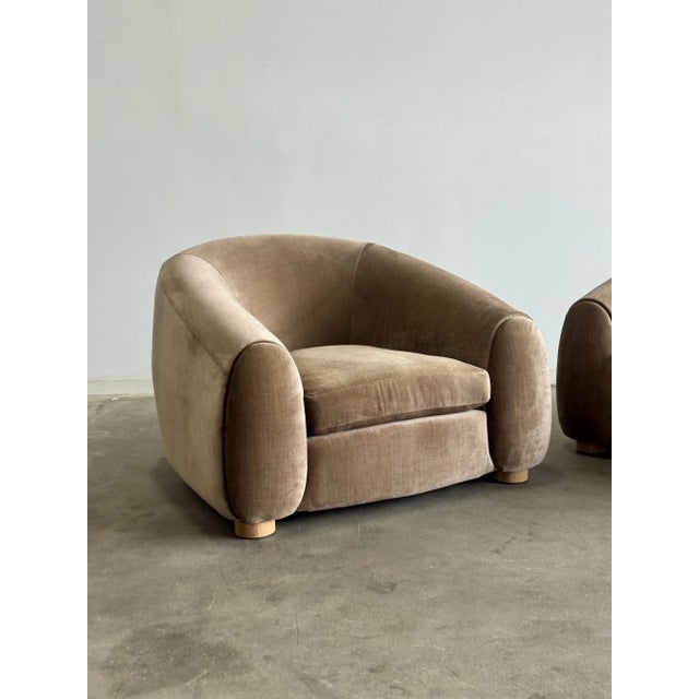 W41 D45 H30 SW21 SD27 SH16 AH25 Vintage Custom made lounge chairs made previously by another manufacturer. These loungers...