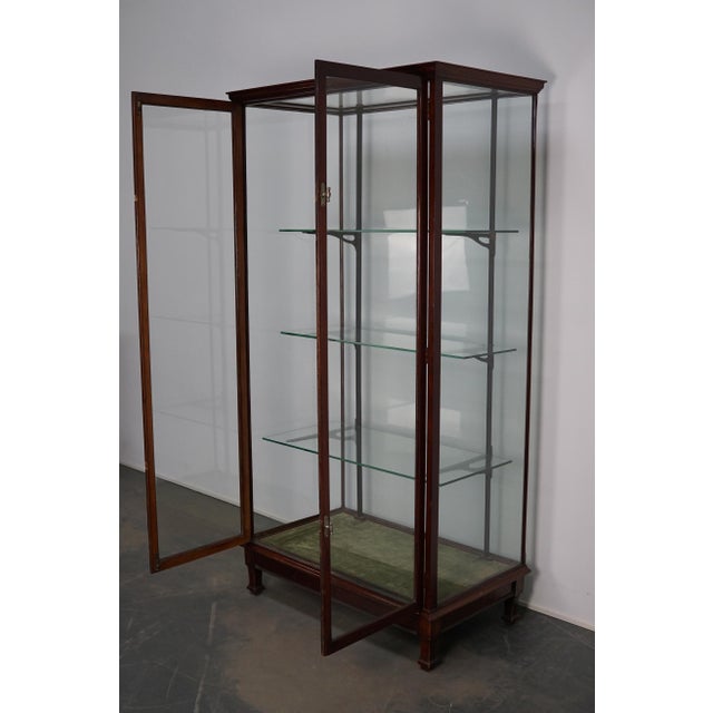 Victorian Mahogany Museum Shop Display Cabinet or Vitrine, Late 19th Century For Sale - Image 16 of 18