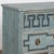 19th Century Swedish Gustavian Blue Chest of Three Drawers With Greek Key Design For Sale - Image 9 of 14