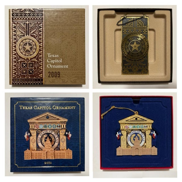 Early 21st Century 20 Commemorative Texas State Capitol Christmas Ornaments - 2001-2023 For Sale - Image 5 of 12