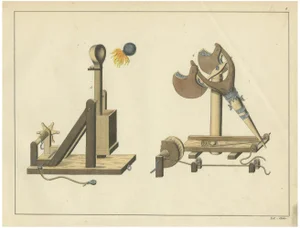 Von Reibisch, Medieval Catapults and Siege Engines, 1842, Print