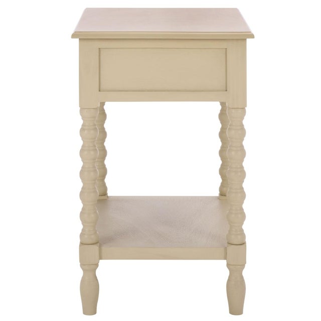 Beige Athena Bobbin Accent Table in Sand For Sale - Image 8 of 9