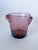 Biot Vintage La Verrerie De Biot French Amethyst Bubbled Blown Glass Ice Bucket, 1980s For Sale - Image 4 of 8