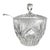 Gorham Crystal punch bowl with matching lid in the Rosewood (Older) pattern, featuring American Brilliant cut styling with...
