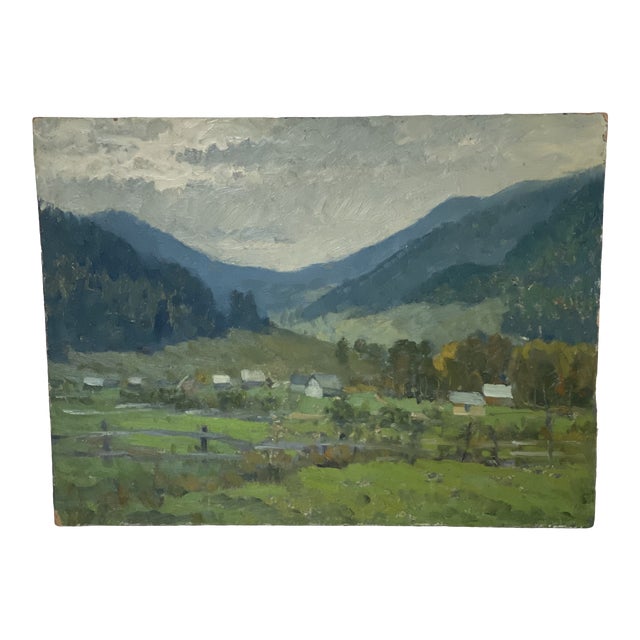 Vintage Mountain Landscape Oil Painting Chairish