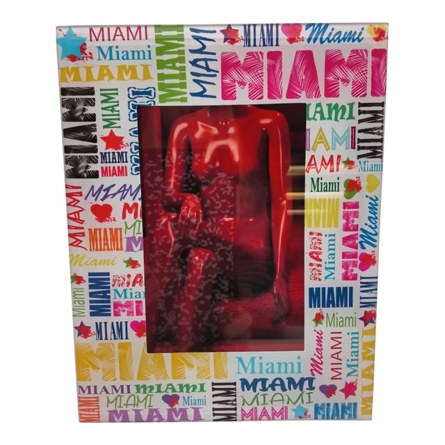 Cool Miami Modern Glass Minimalist 3x5 Photo Frame For Sale