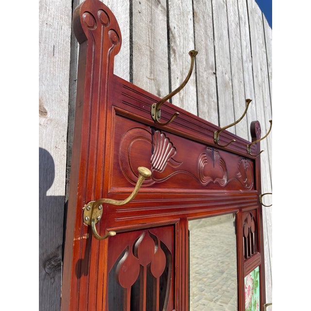 Art Nouveau Coat Rack, 1890s For Sale - Image 9 of 15
