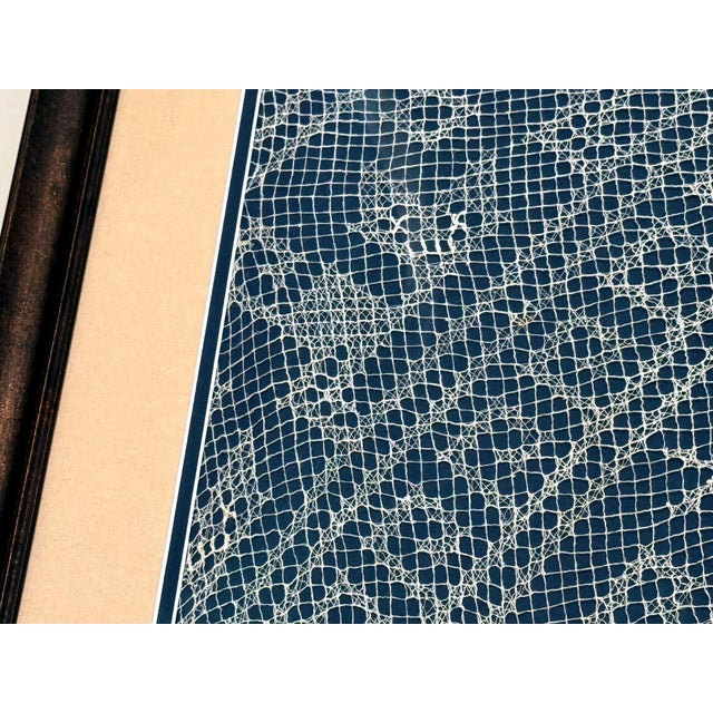 Framed Large Pre-Columbian Gauze Textile Panel Chancay Culture For Sale - Image 10 of 11