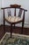 English Antique Edwardian Sheraton Revival Inlaid Mahogany Corner Chair, Circa 1900 For Sale - Image 3 of 18