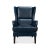 With the Chateau Blue traditional top grain Vintage style leather, with high classic wingback backrest and boxed cushion...