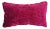 Raspberry Chenille Lumbar Pillow For Sale