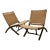 Pair of Mid Century Folding Lounge Chairs, 1960s For Sale