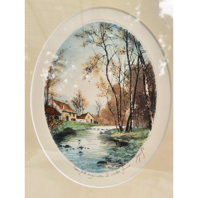 1920s The Old Mill, 1920s, Watercolor, Set of 2 For Sale - Image 5 of 18