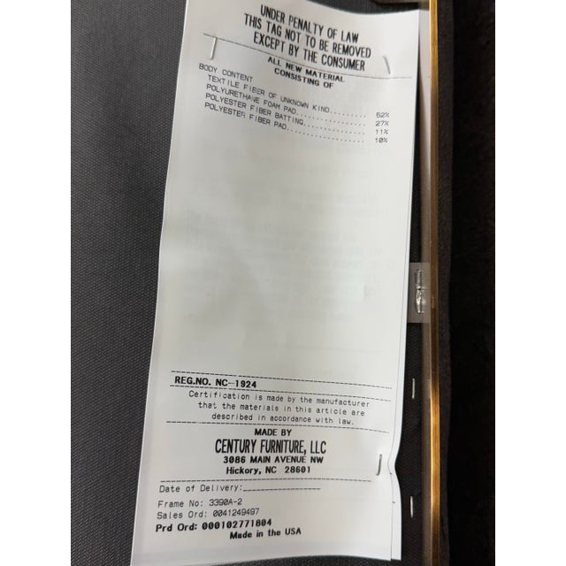 Century Furniture Camille Brass Dining Arm Chairs, Set of Four For Sale - Image 12 of 15