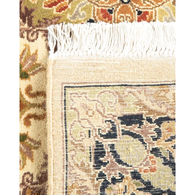 2000 - 2009 Mogul, One-of-a-Kind Hand-Knotted Runner Rug - Yellow, 3' 0" x 10' 1" For Sale - Image 5 of 8