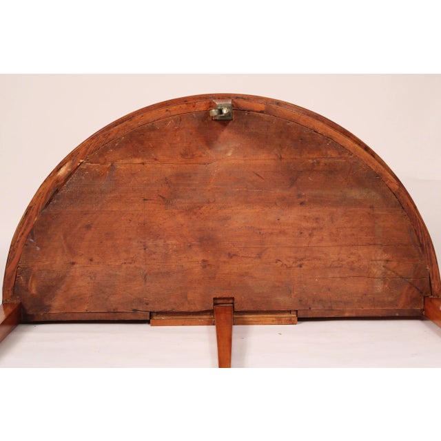 Directoire Demi Lune Fruit Wood Console / Games Table For Sale - Image 11 of 12