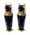 Large French Porcelain Cobalt Blue Vases by Maurice Pinon, 1930s, Set of 2 For Sale - Image 3 of 10