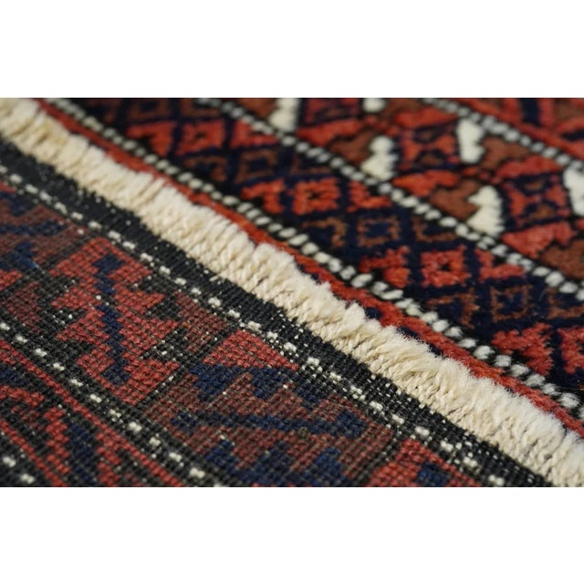 Textile Vintage Balouch Rug 3'0'' x 5'4'' For Sale - Image 7 of 9