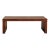 46" Simple Plank Wood Brown Rectangular Coffee Table Stand For Sale
