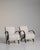 Mid 20th Century Jindřich Halabala Cream Wood Pair of Club Chairs For Sale - Image 9 of 12