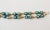Metal Vintage 1950s Signed Napier Green Moonglow Beaded Bracelet For Sale - Image 7 of 8